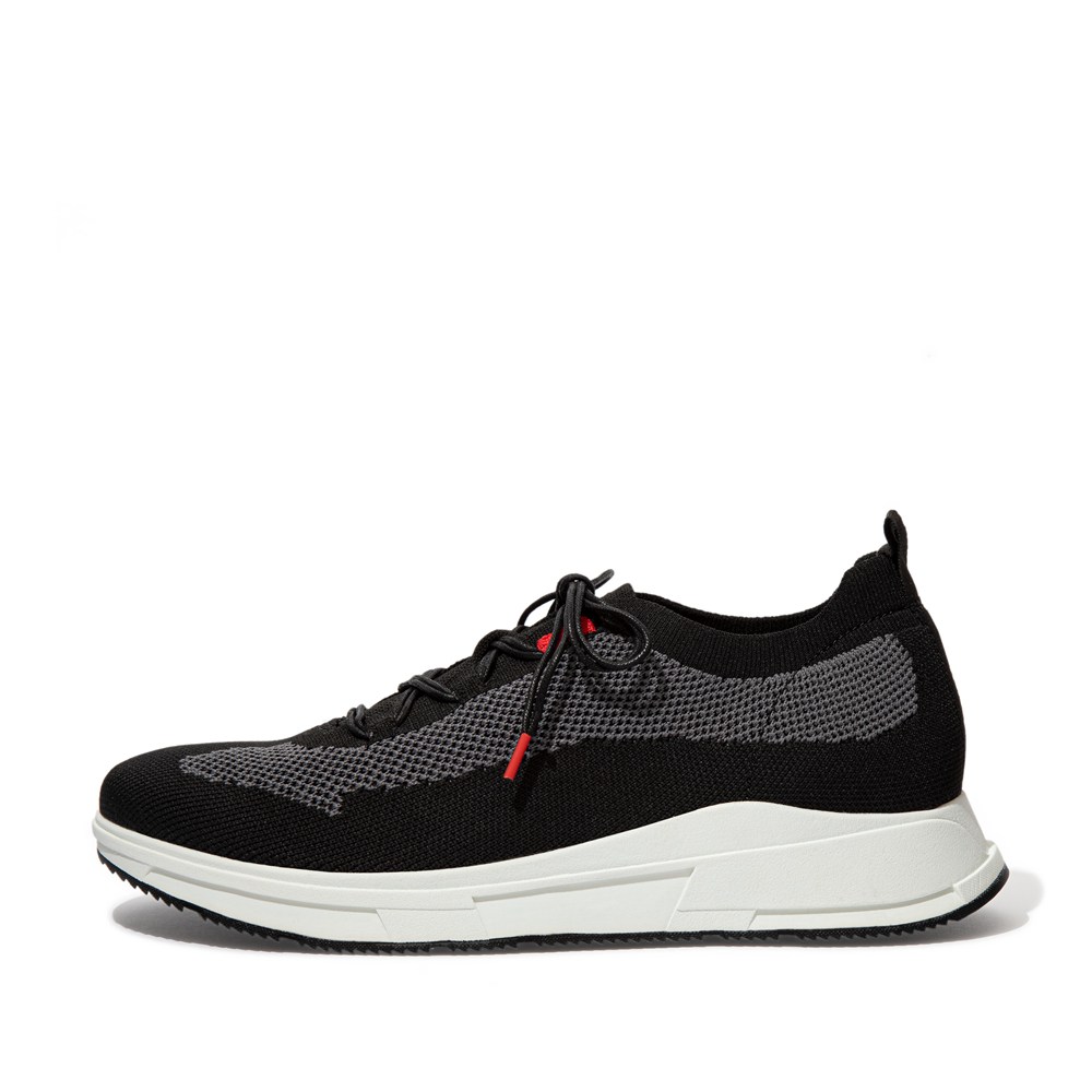 Fitflop Man Sneakers Black - Frey Knit - KB1073495